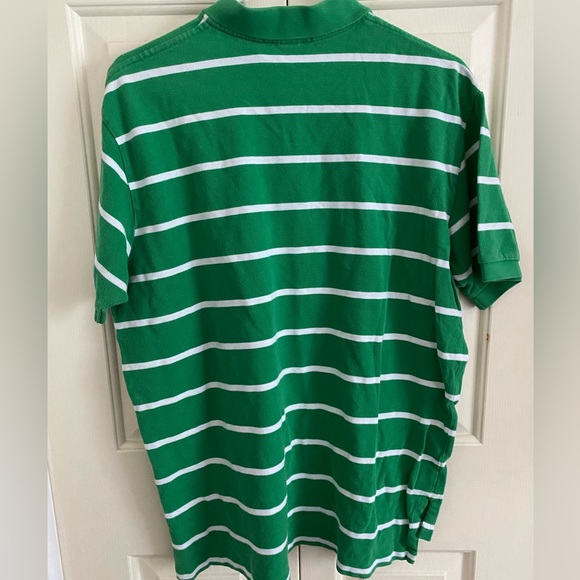 Green/white striped polo Ralph Lauren , MENS, XL - Picture 2 of 3